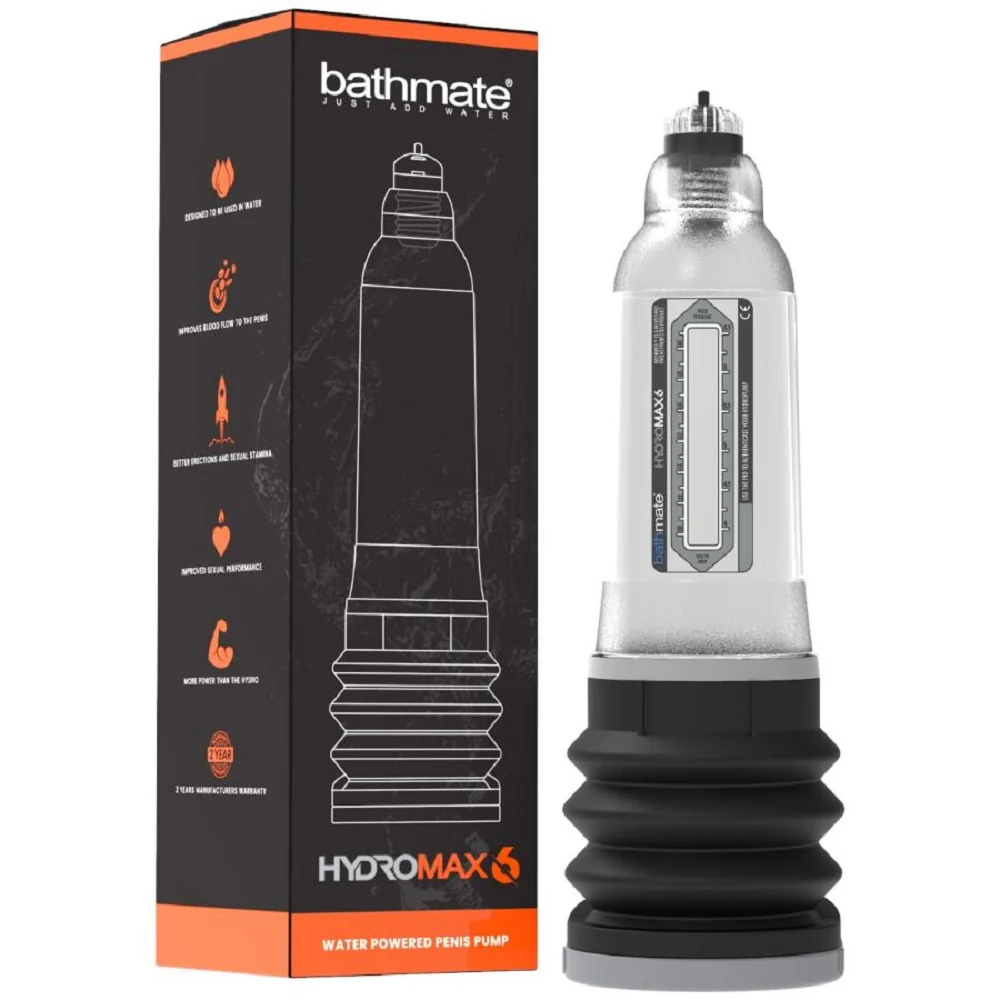 Bomba para el pene Bathmate Hydromax 6 Transparente