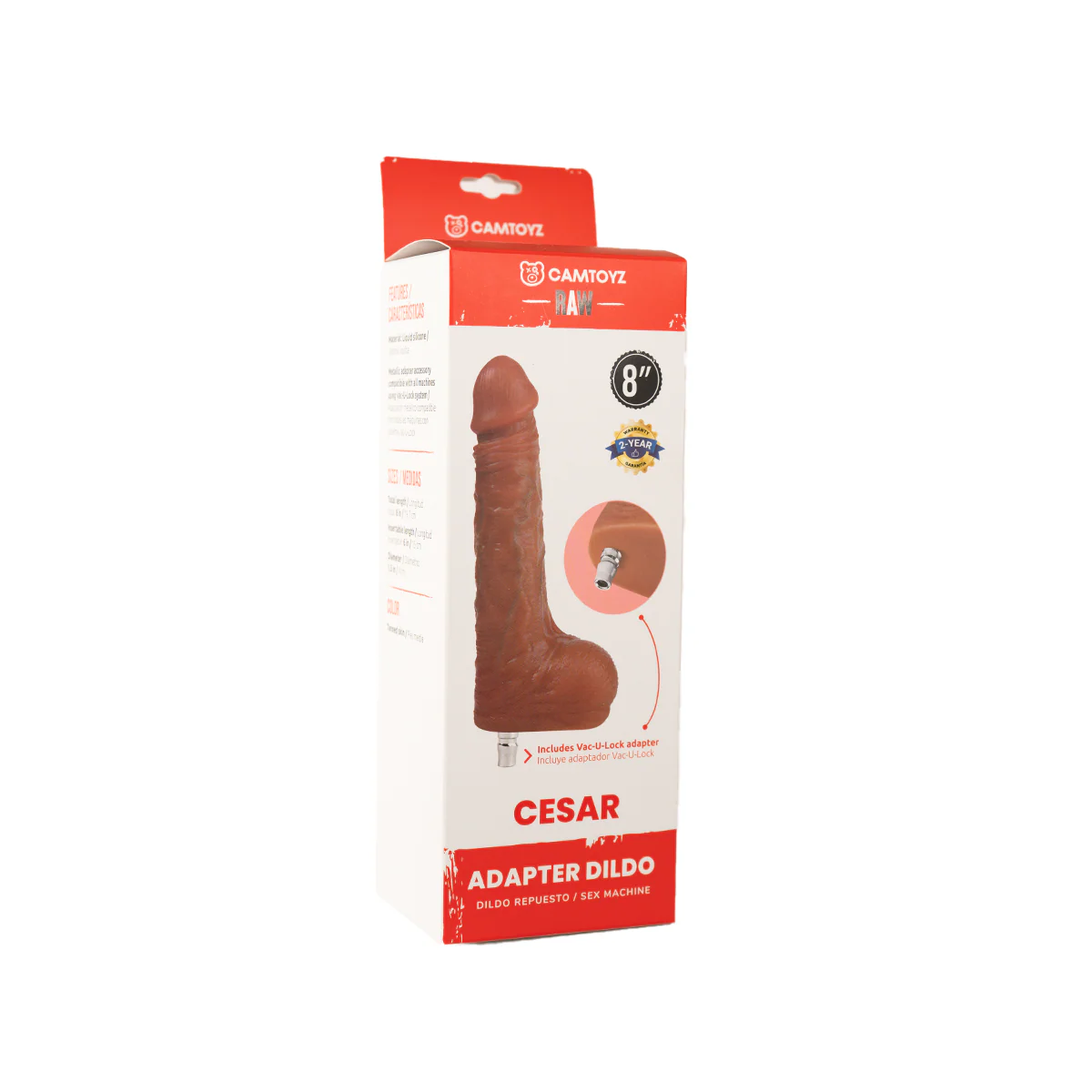 Camtoyz Dildo Ultrarealista Cesar con Adaptador - Image 11
