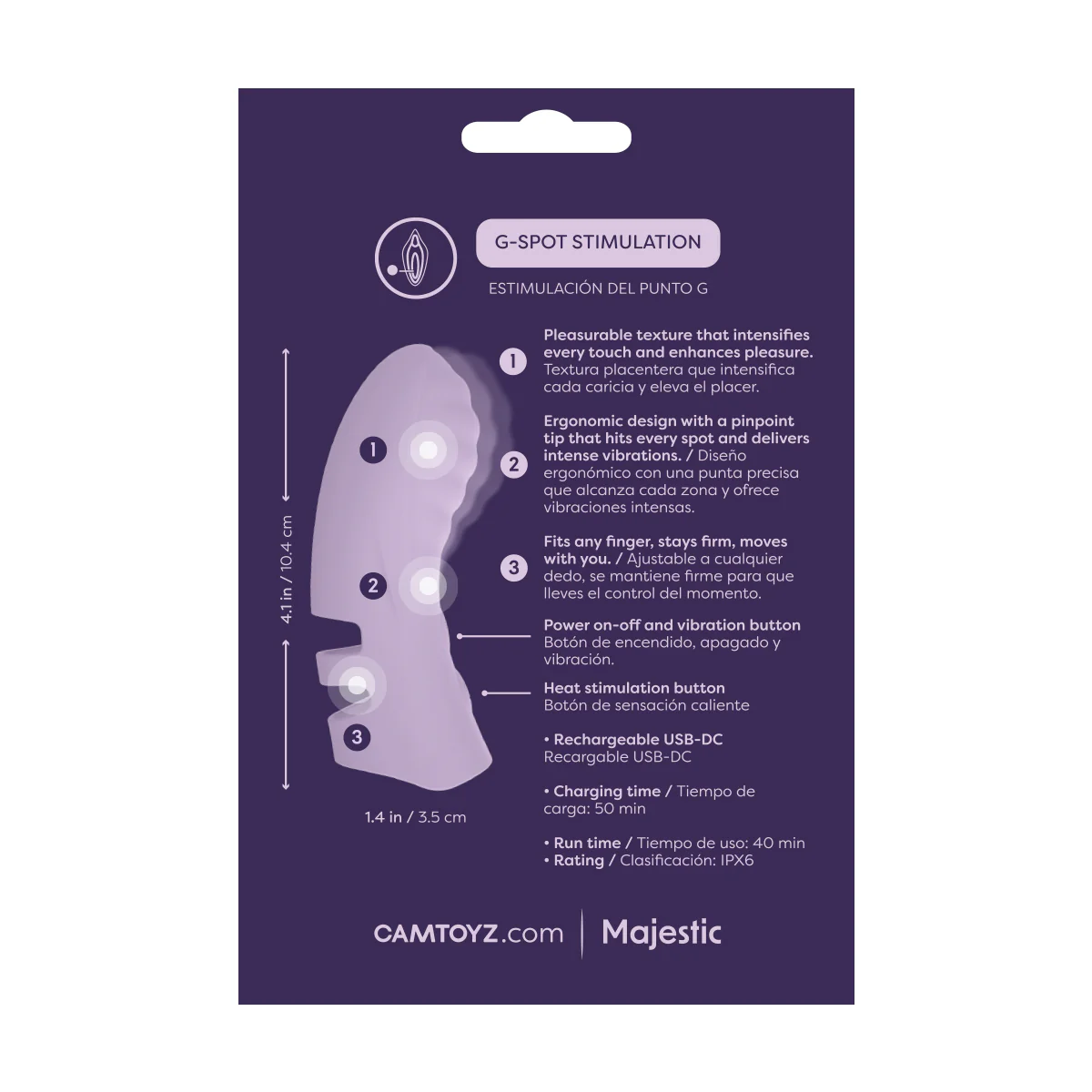 FingFun Vibrador de Dedo para Punto G Camtoyz - Image 5