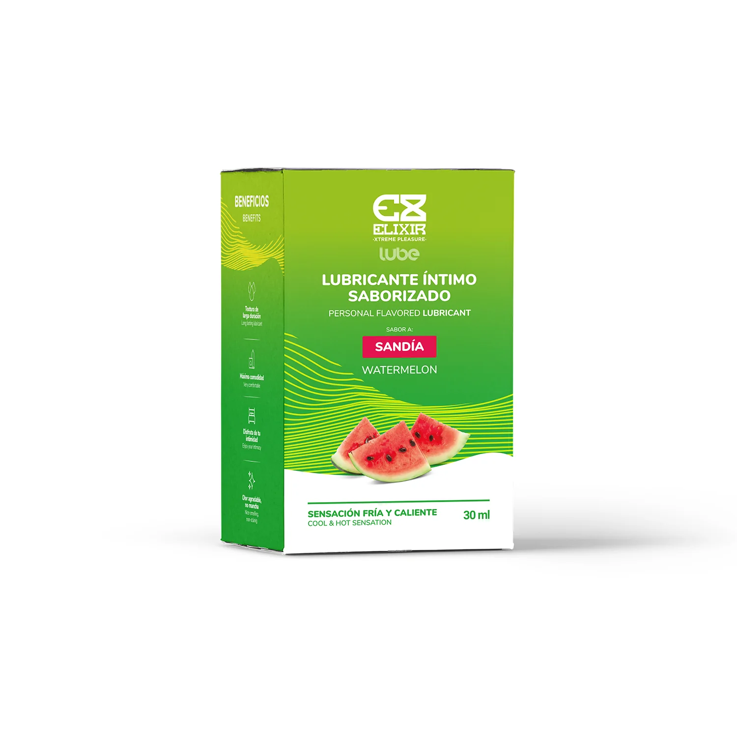 Lubricante Caliente-Frío Saborizado Sandía Elixir - Image 3