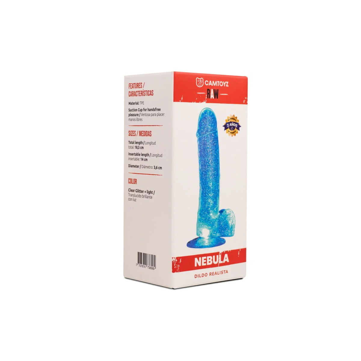 Raw Dildo Realista Nebula Transparente - Image 5