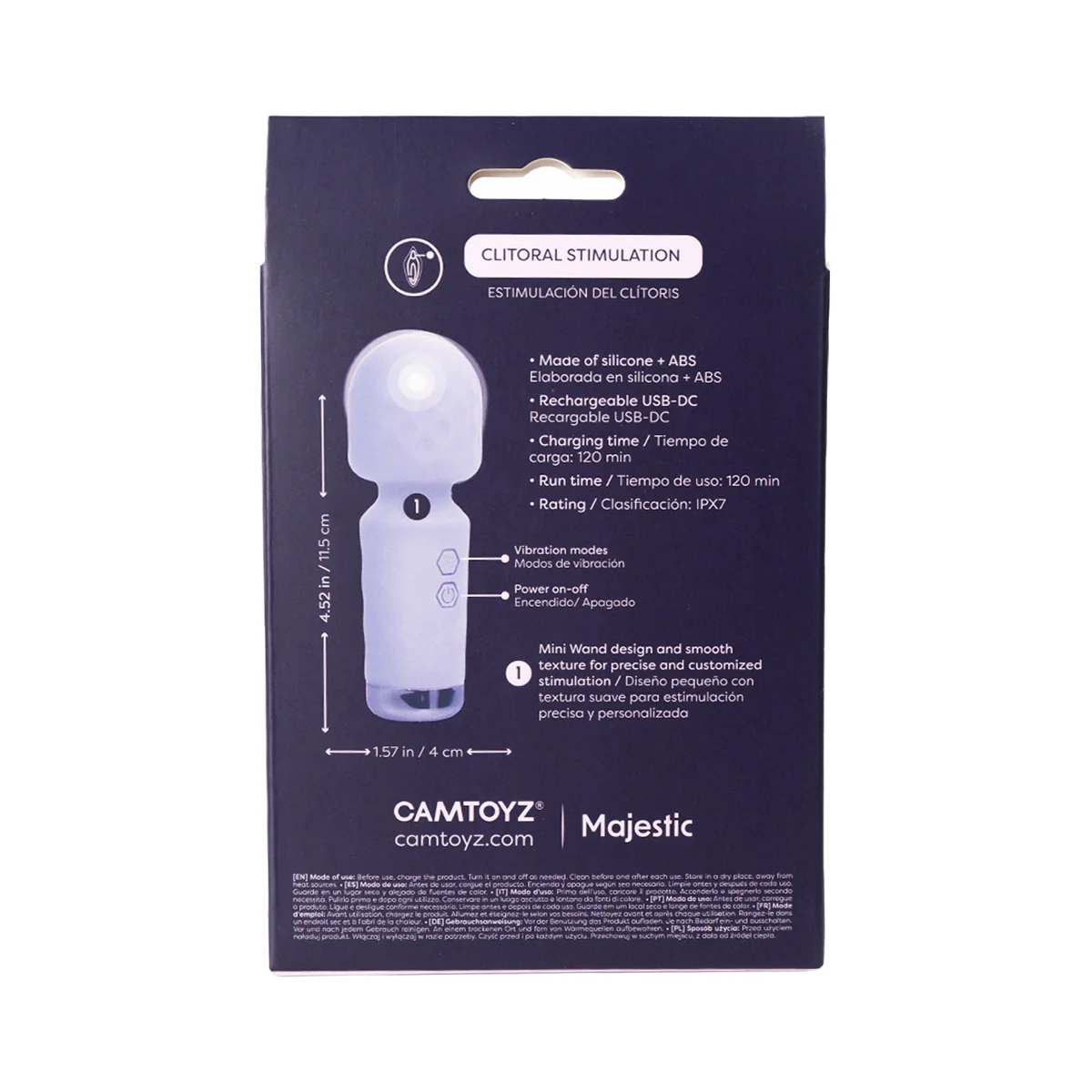 Vibrador Aselia Majestic Morado - Image 6