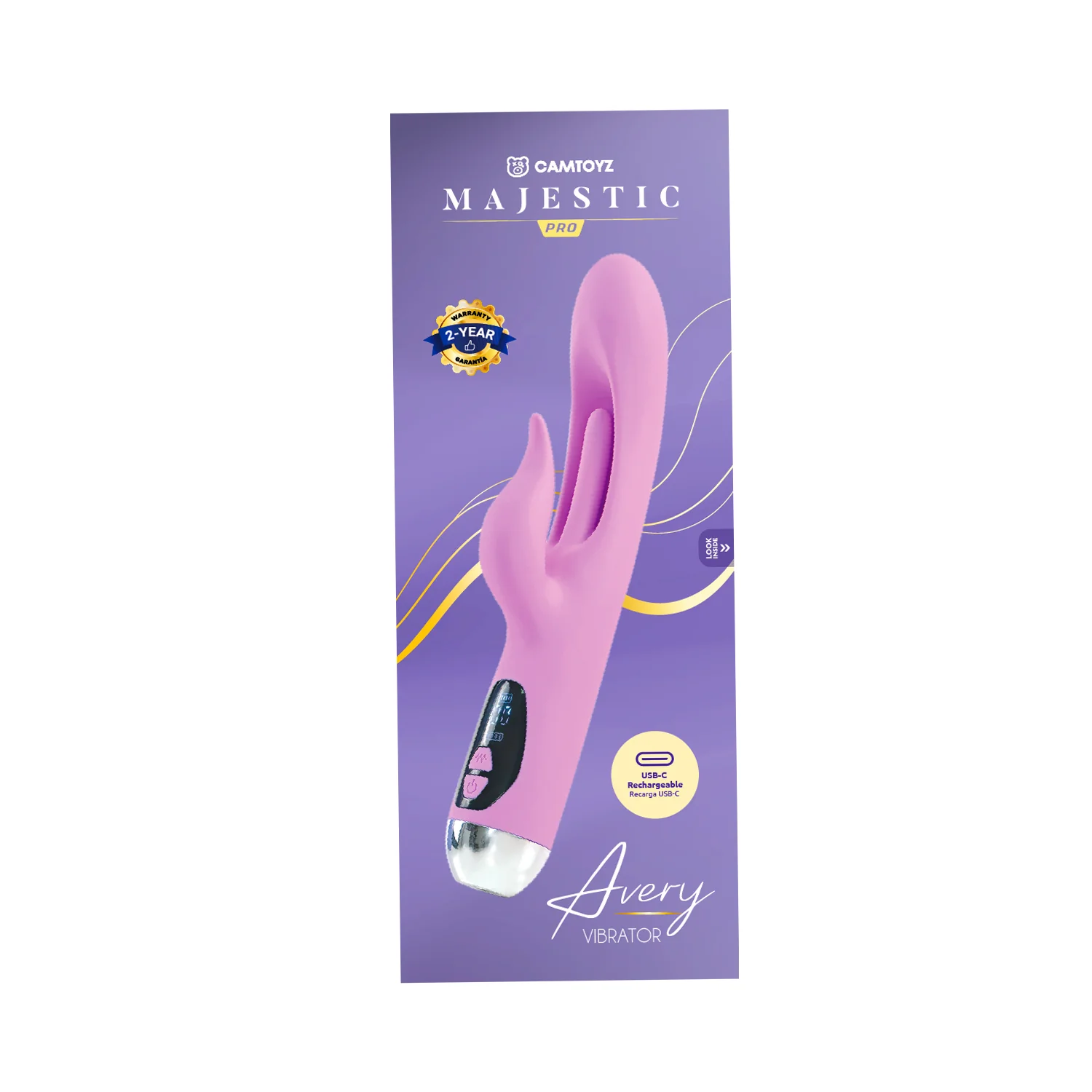Vibrador Avery Majestic Pro con Carga USB-C - Image 5