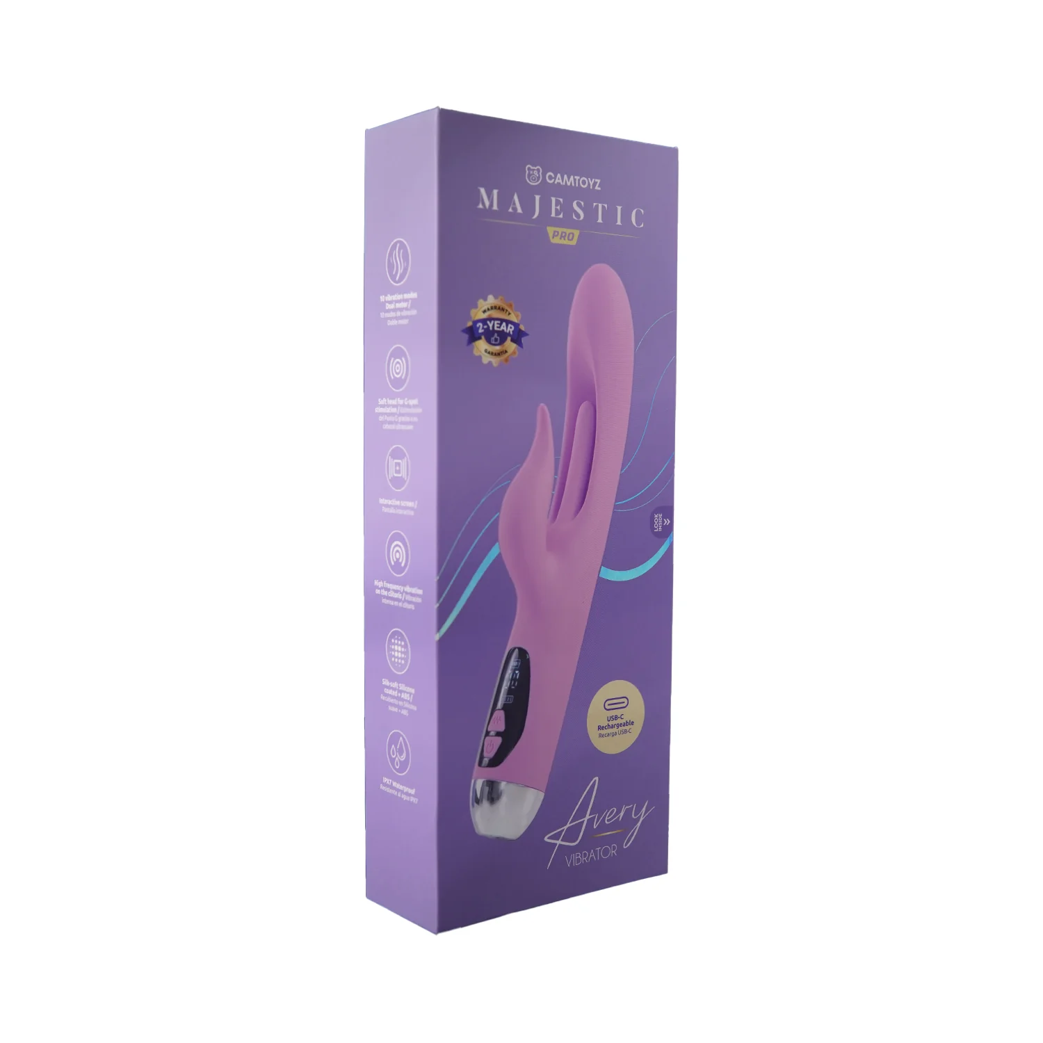Vibrador Avery Majestic Pro con Carga USB-C - Image 7